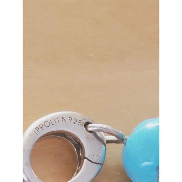 IPPOLITA Turquoise Carved Skull Charm Pendant in Sterling Silver - Picture 6 of 7